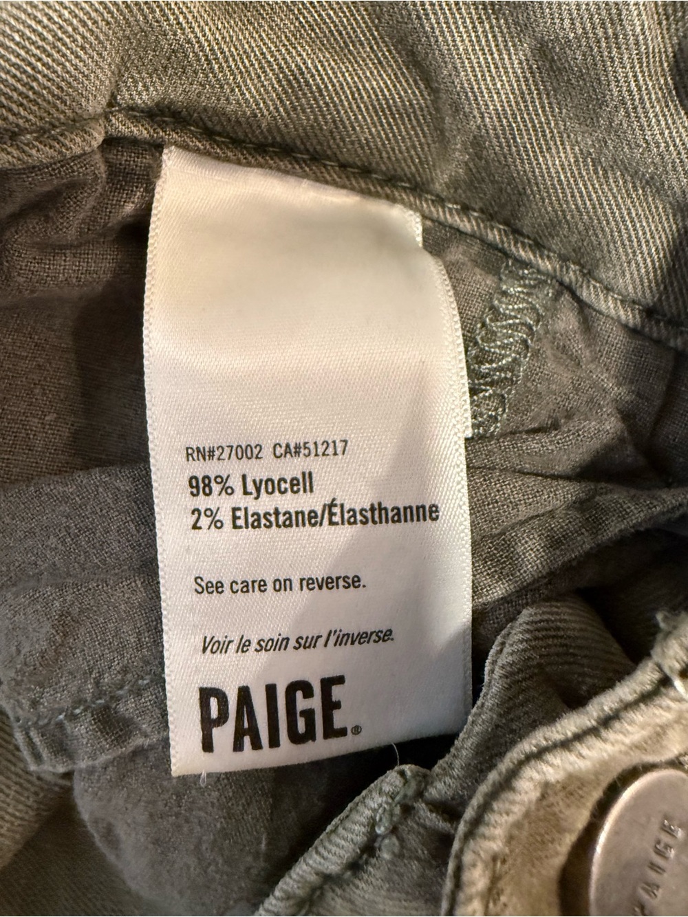 Paige Carly High Rise Wide Leg Weekender Trouser Size 30 - Picture 5 of 5